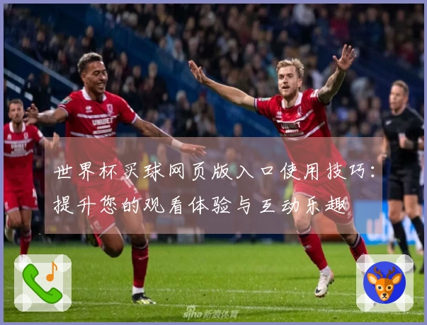 世界杯买球网页版入口使用技巧:提升您的观看体验与互动乐趣